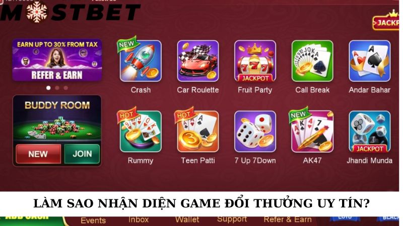 Làm sao nhận biết game đổi thưởng uy tín?