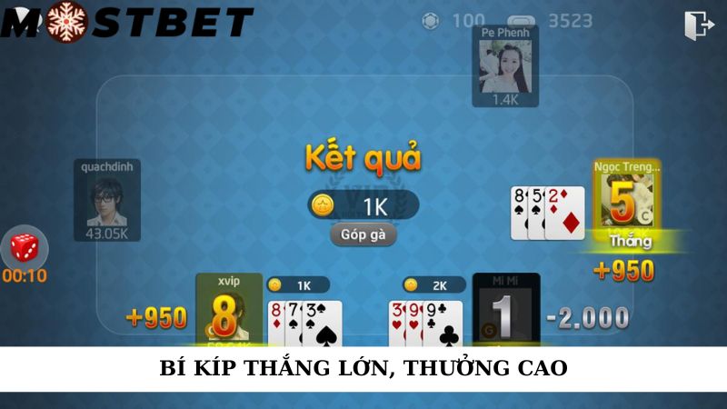 Bí kíp thắng lớn, thưởng cao
